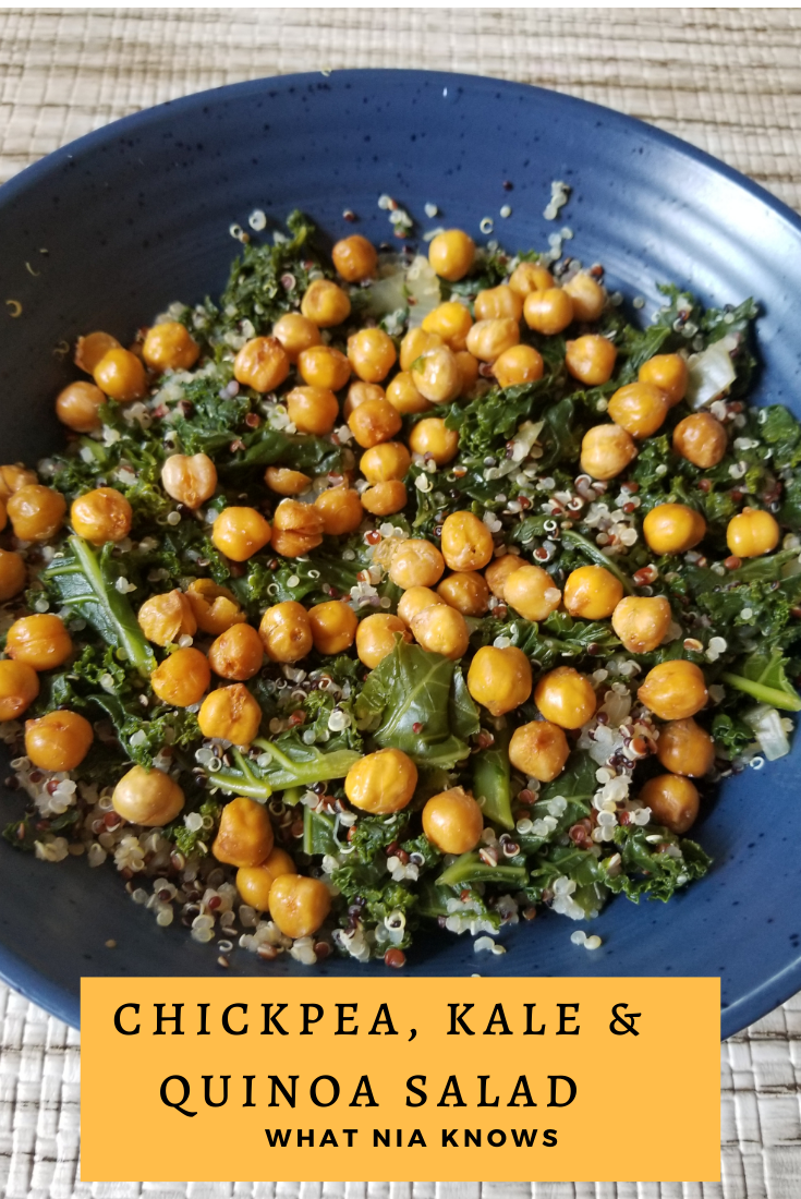 Healthy Meal: Chickpea, Kale & Quinoa Salad